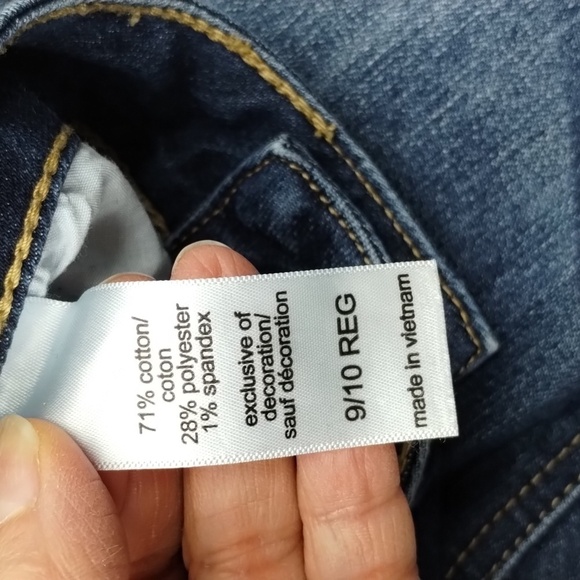 Maurices size 9 10 reg straight leg no distressing medium-dark wash maurice's - Picture 6 of 11